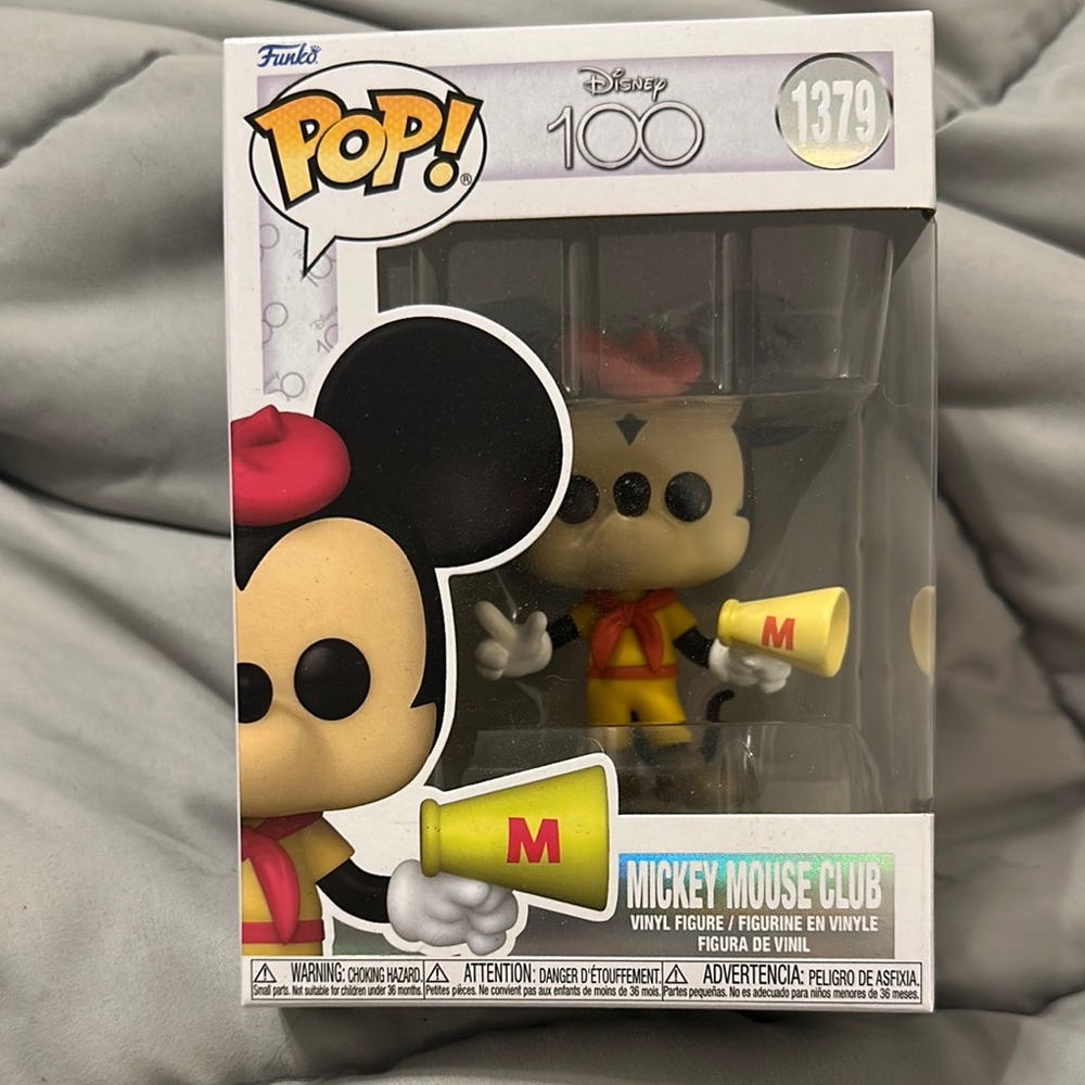 Funko Pop! Disney 100 Mickey Mouse Club Figure - Red and Yellow
